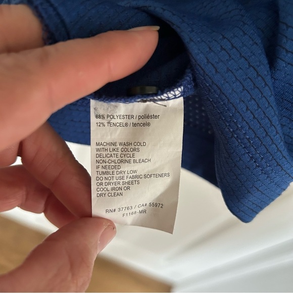 Perry Ellis Men's Blue Polo Shirt size M - Picture 7 of 7